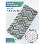 Коврик для ванной VILINA черный 43 x 90 см 1 шт.