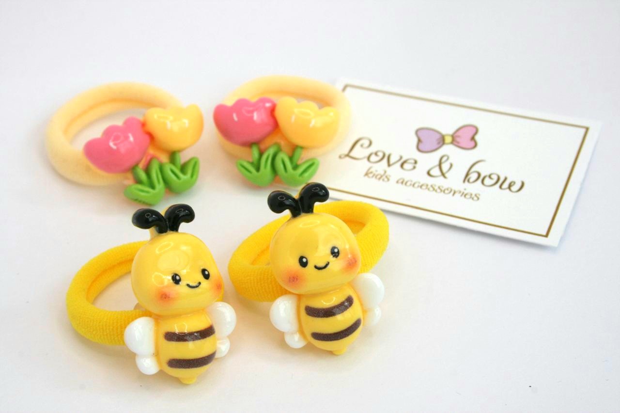 Набор резинок для волос LOVE&BOW Bee & Flower - фото 1