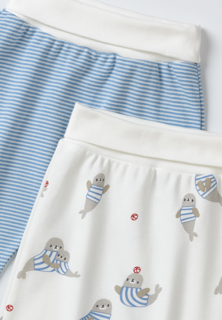 Штанишки 2 шт artie S25B19BR2-1486M/Белый-синий - фото 3