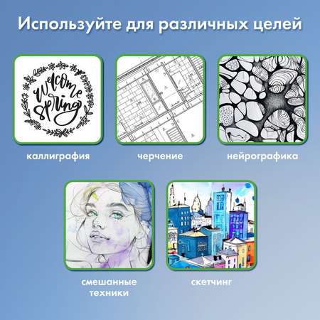 Ручка капиллярная Brauberg 6 шт.