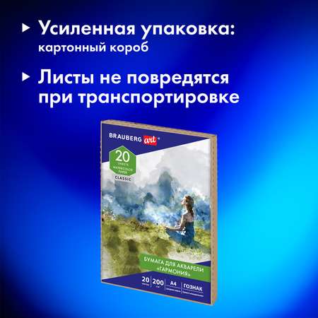Ватман Brauberg 20 лист.