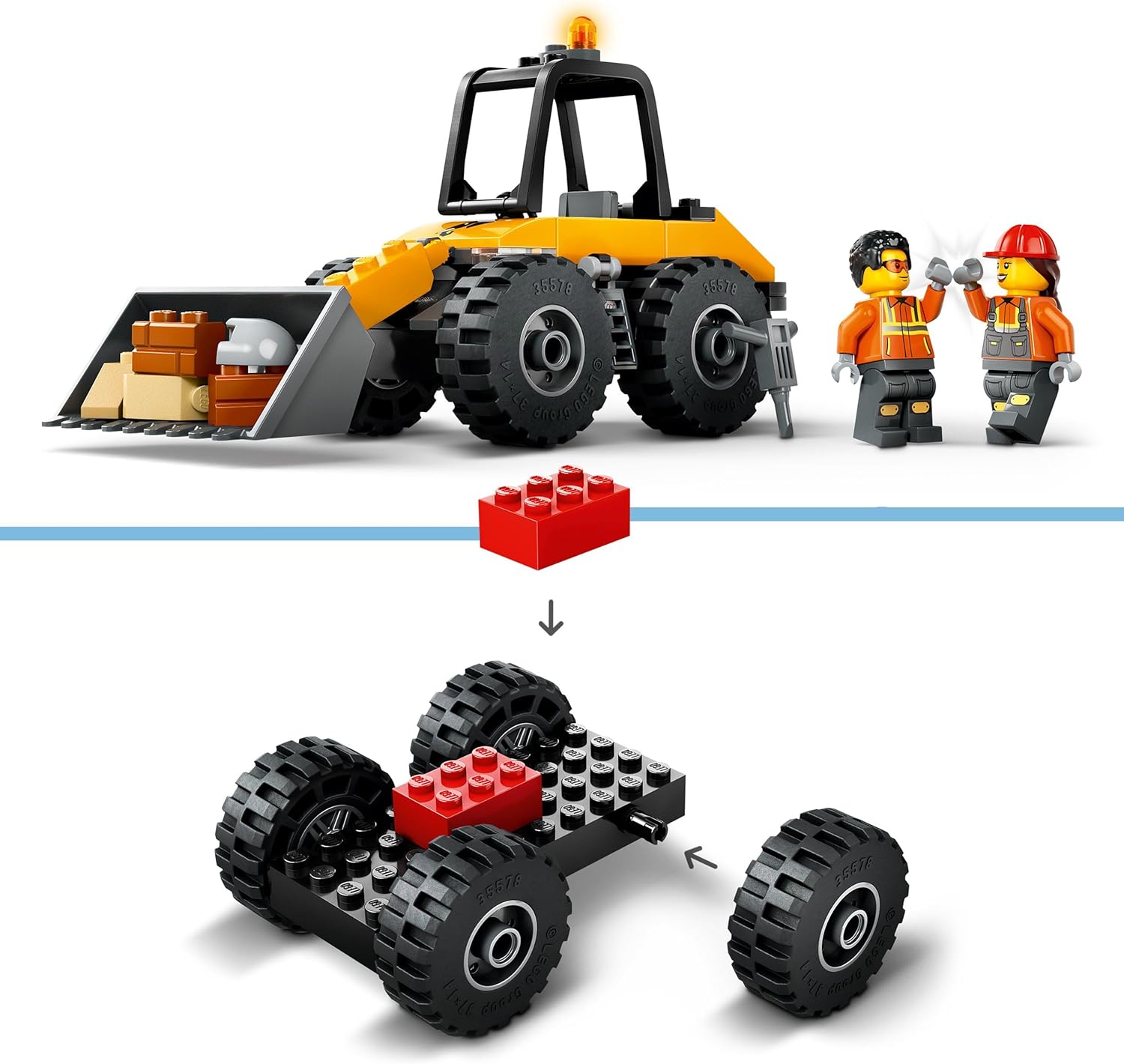 Конструктор LEGO City Строительный погрузчик 81 дет. - фото 4