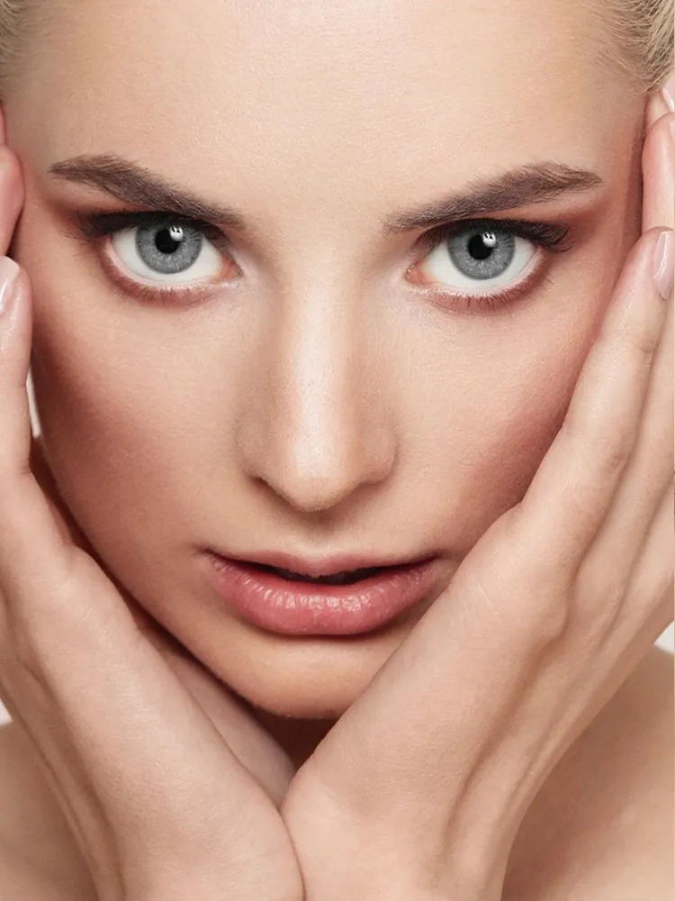 Контактные линзы ILLUSION colors shine grey на 3 месяца -1.00/14/8.6 2 шт. - фото 5