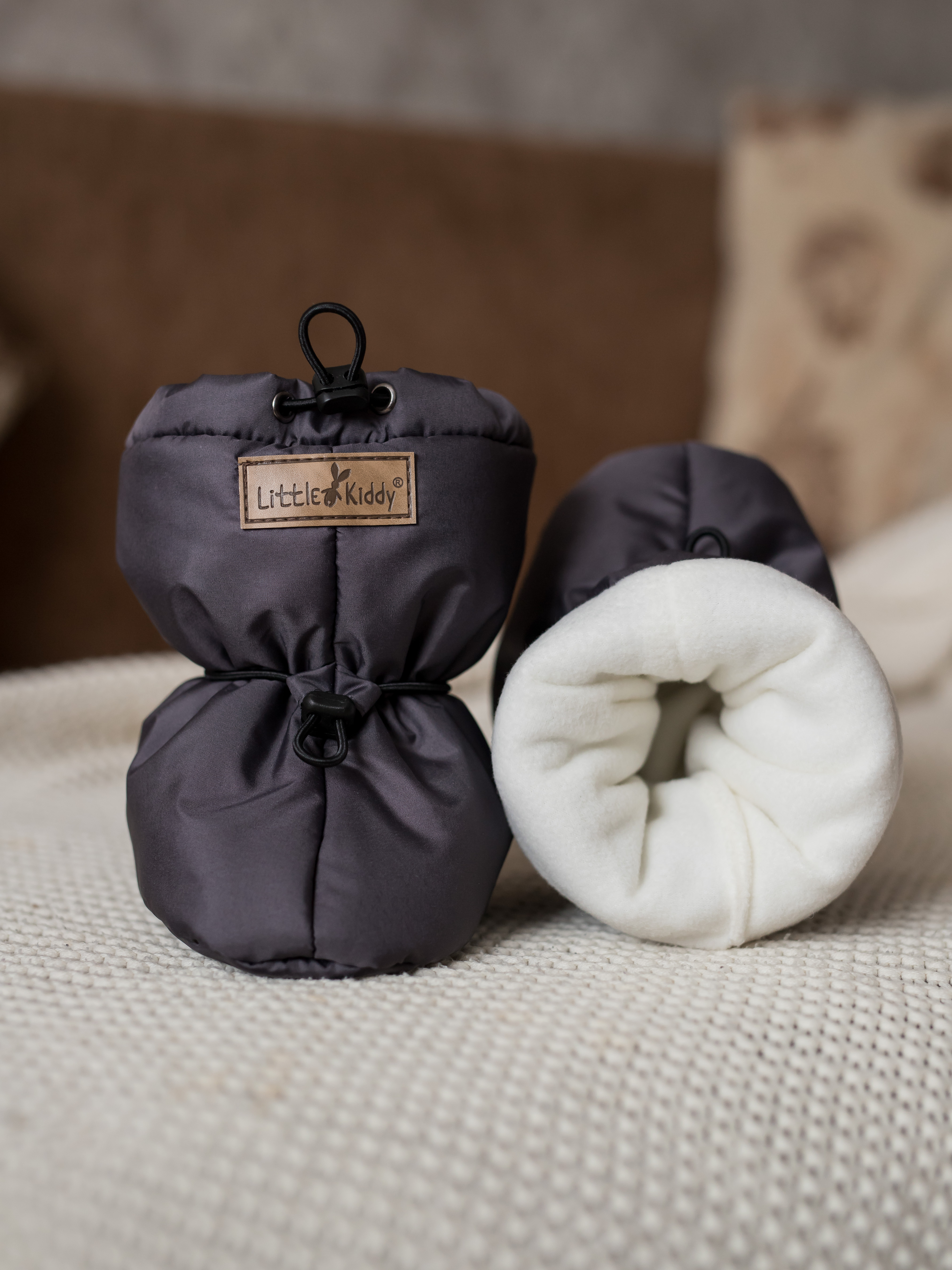 Пинетки LittleKiddy pinetki_demiтемно-серый - фото 2