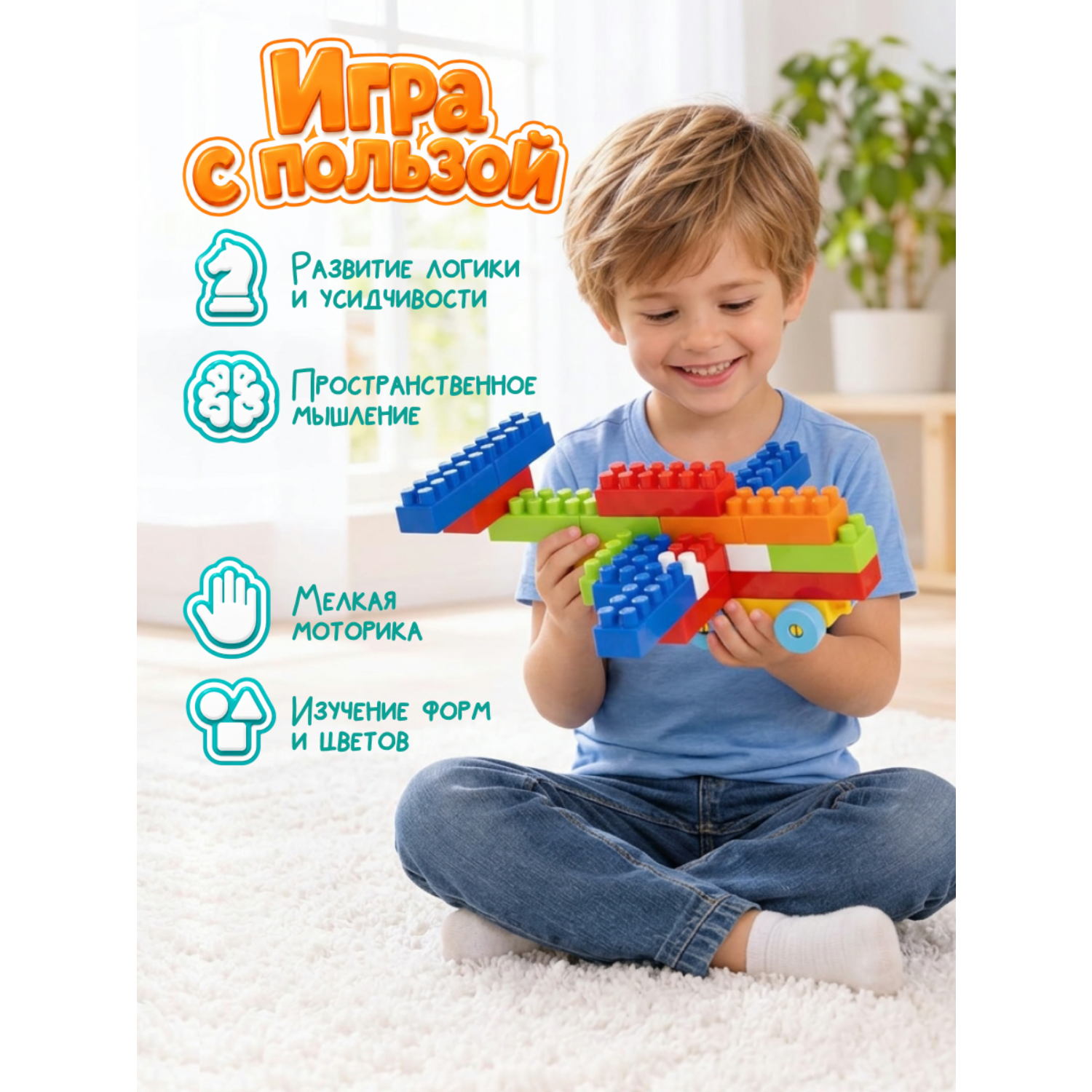 Конструктор Aria Toys 100 дет. - фото 6