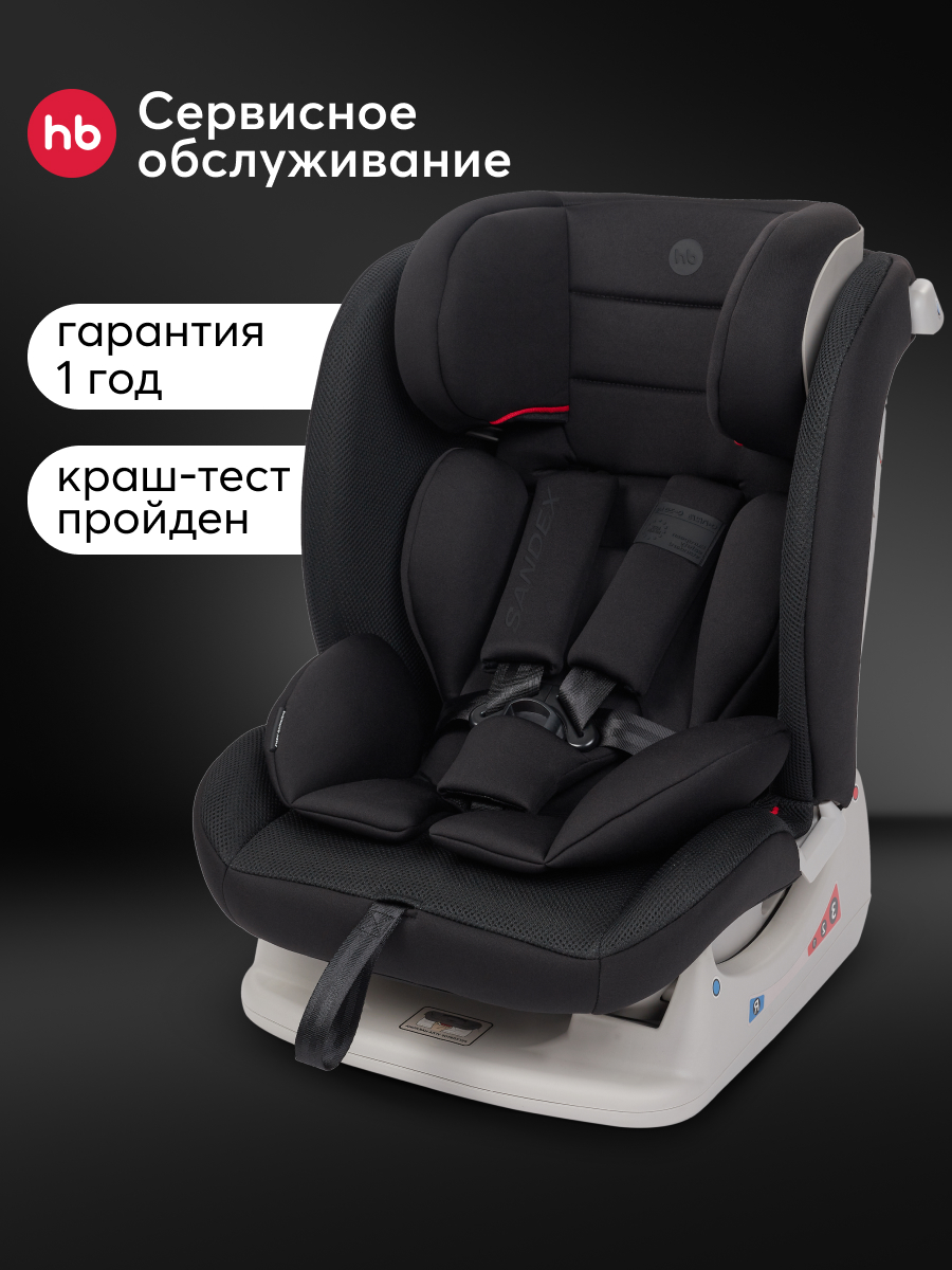 Автокресло Happy Baby Sandex 0+/1/2/3 (0-36 кг) серый - фото 1
