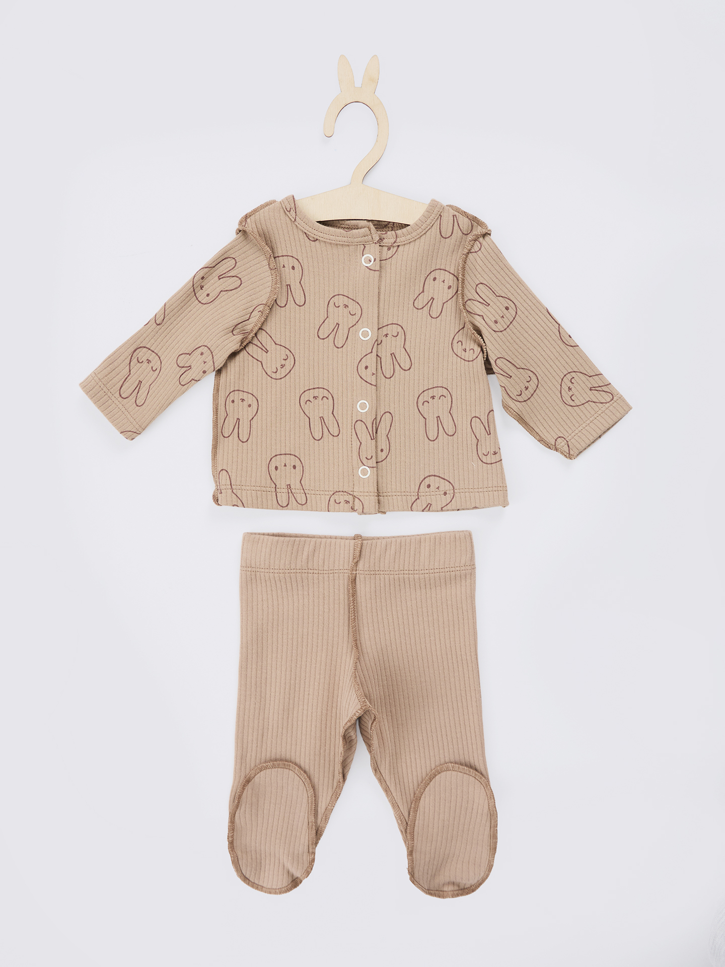 Комплект Mark Formelle (Марк Формэль) 89410/зайки на бежевом +бежевый - фото 2