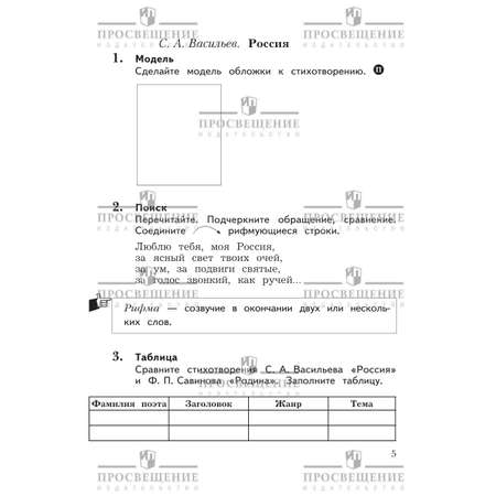Рабочие тетради Просвещение Литературное чтение 3 класс 1 часть