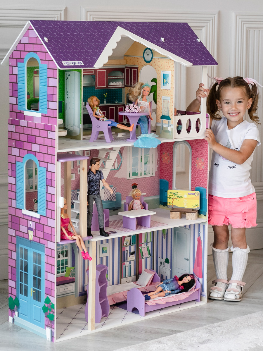 Домик для кукол PAREMO 121 см с мебелью PD318-14 - фото 8