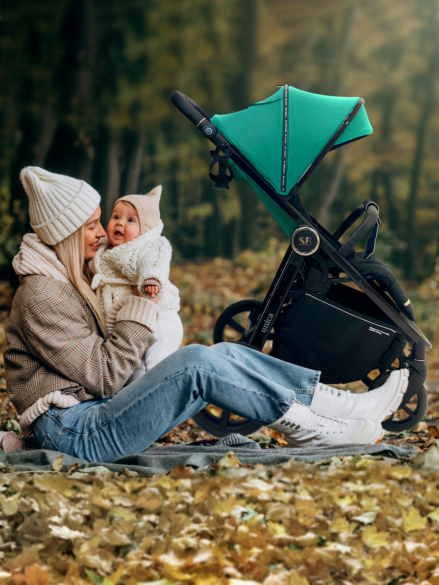 Коляска прогулочная Sweet Baby Unica Dark Green зеленый - фото 13