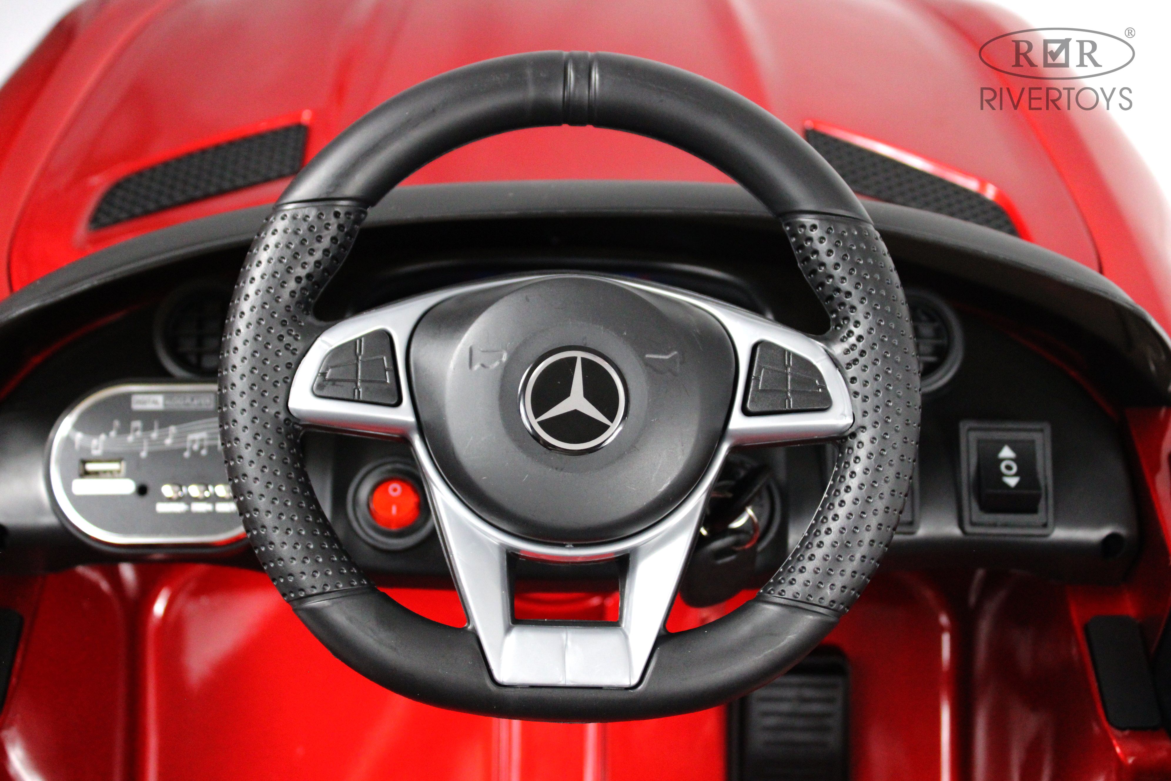 Электромобиль RIVERTOYS Mercedes X777XX-AMG-RED-GLANEC С пультом ДУ - фото 8