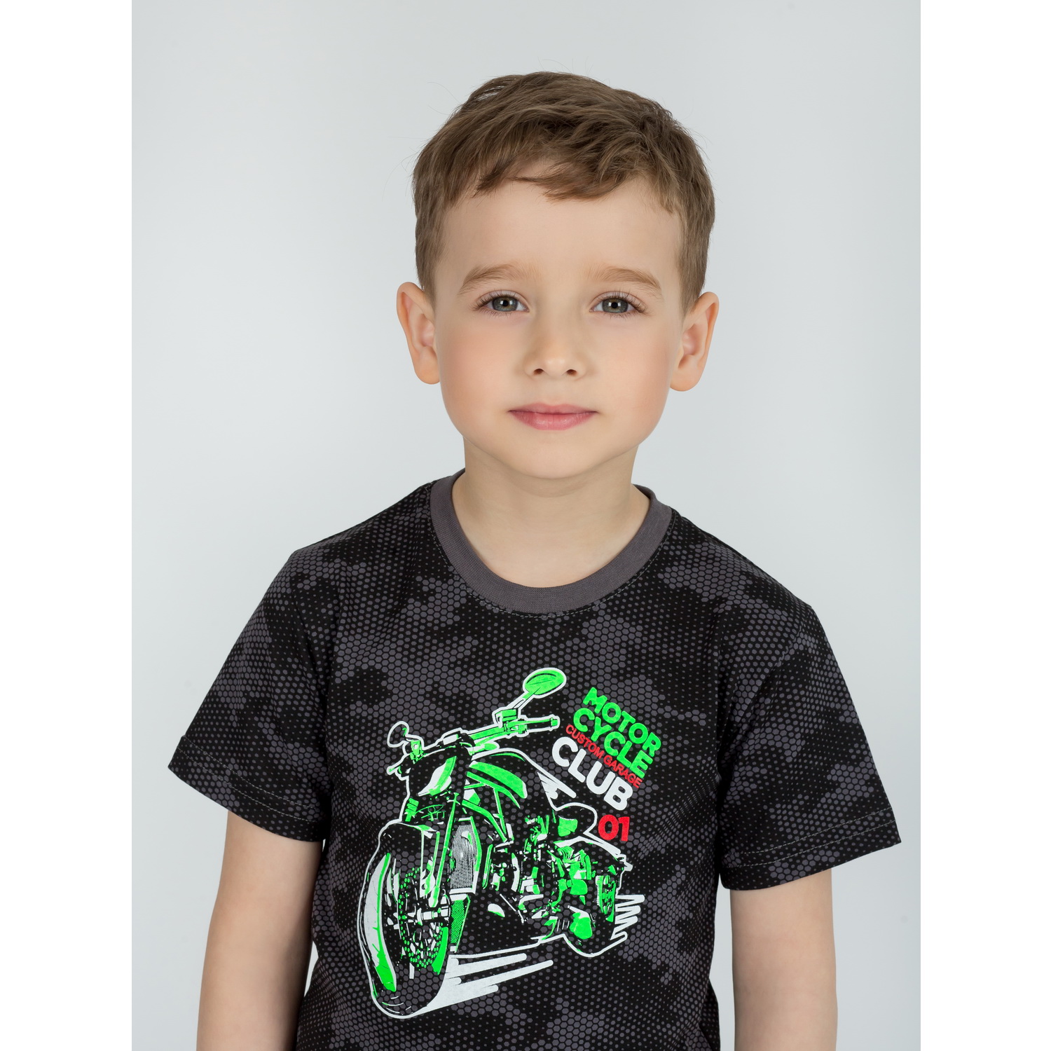 Костюм KiMMi co К-14087049п соты cерый мото - фото 5