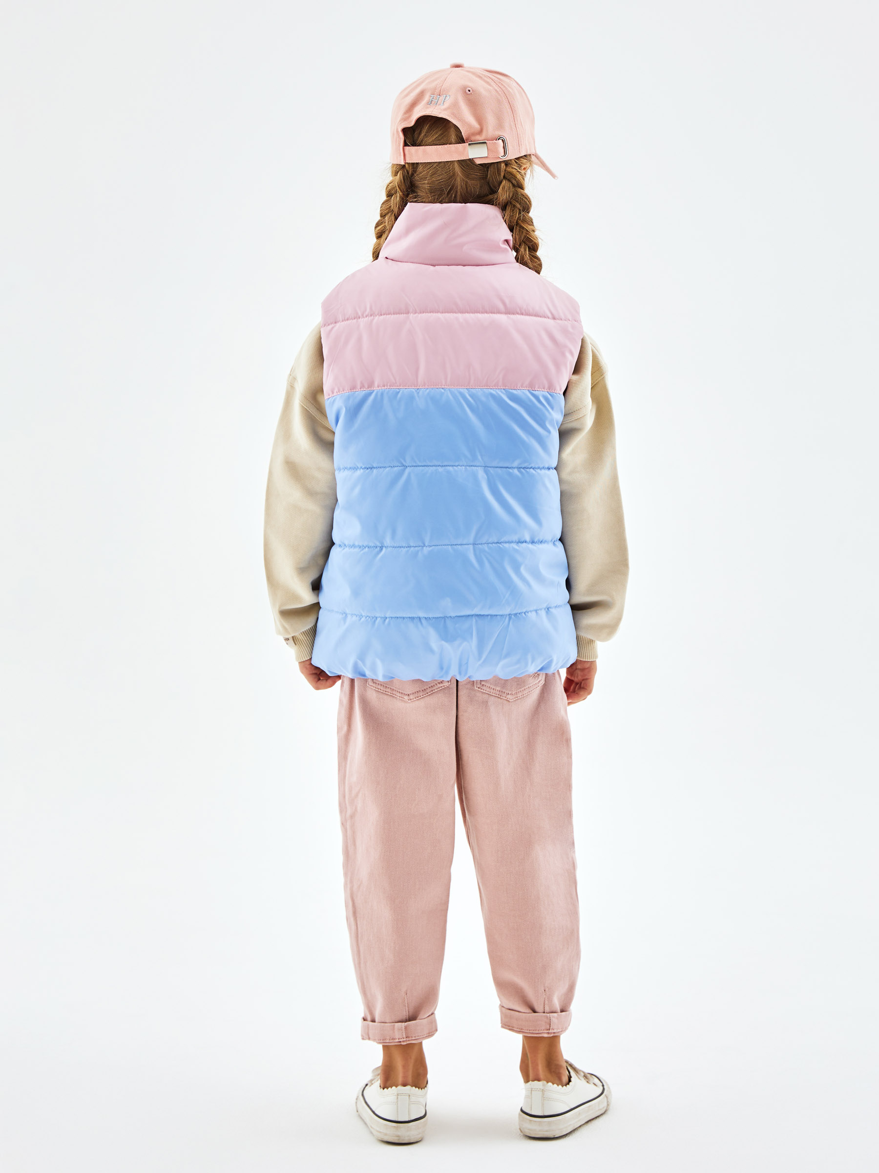 Жилет fox-cub 9048 Розовый/голубой - фото 2