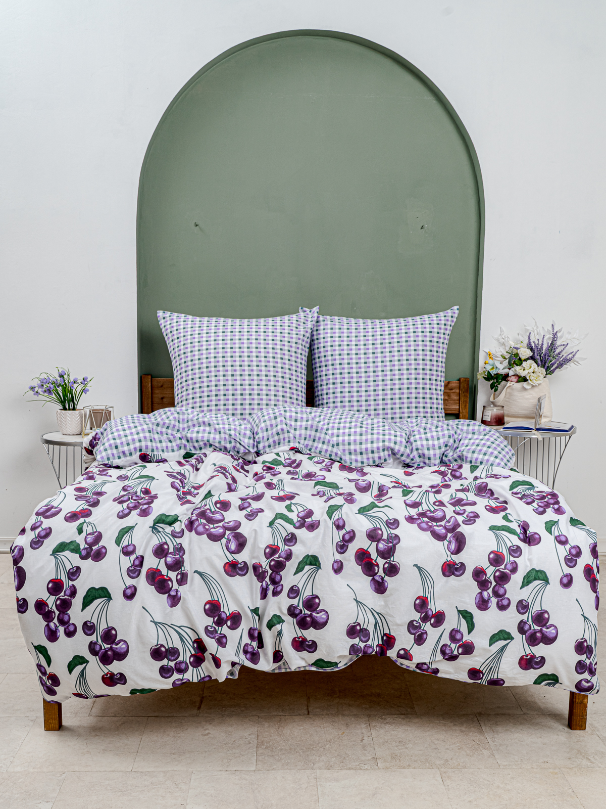 Комплект постельного белья LOVEBERRY Черешня евро 4 предм. - фото 14