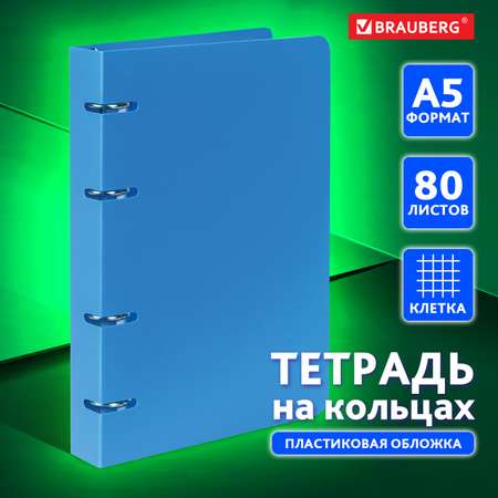 Тетрадь со сменным блоком Brauberg клетка 80 лист.