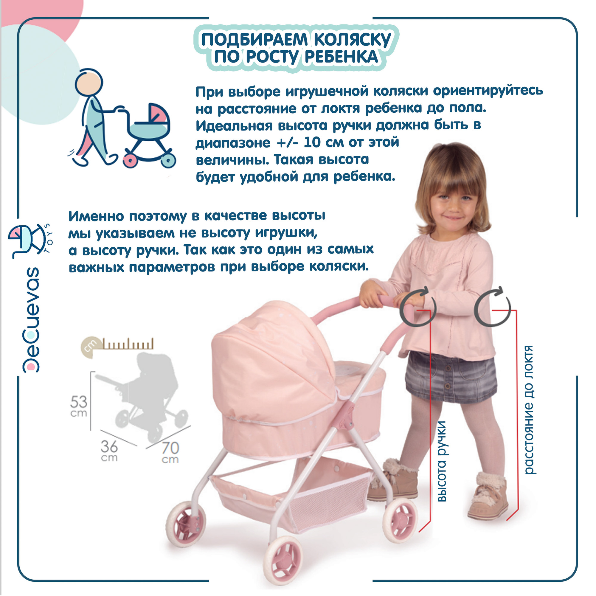 Коляска-трость для кукол DeCuevas Toys 90051 - фото 8