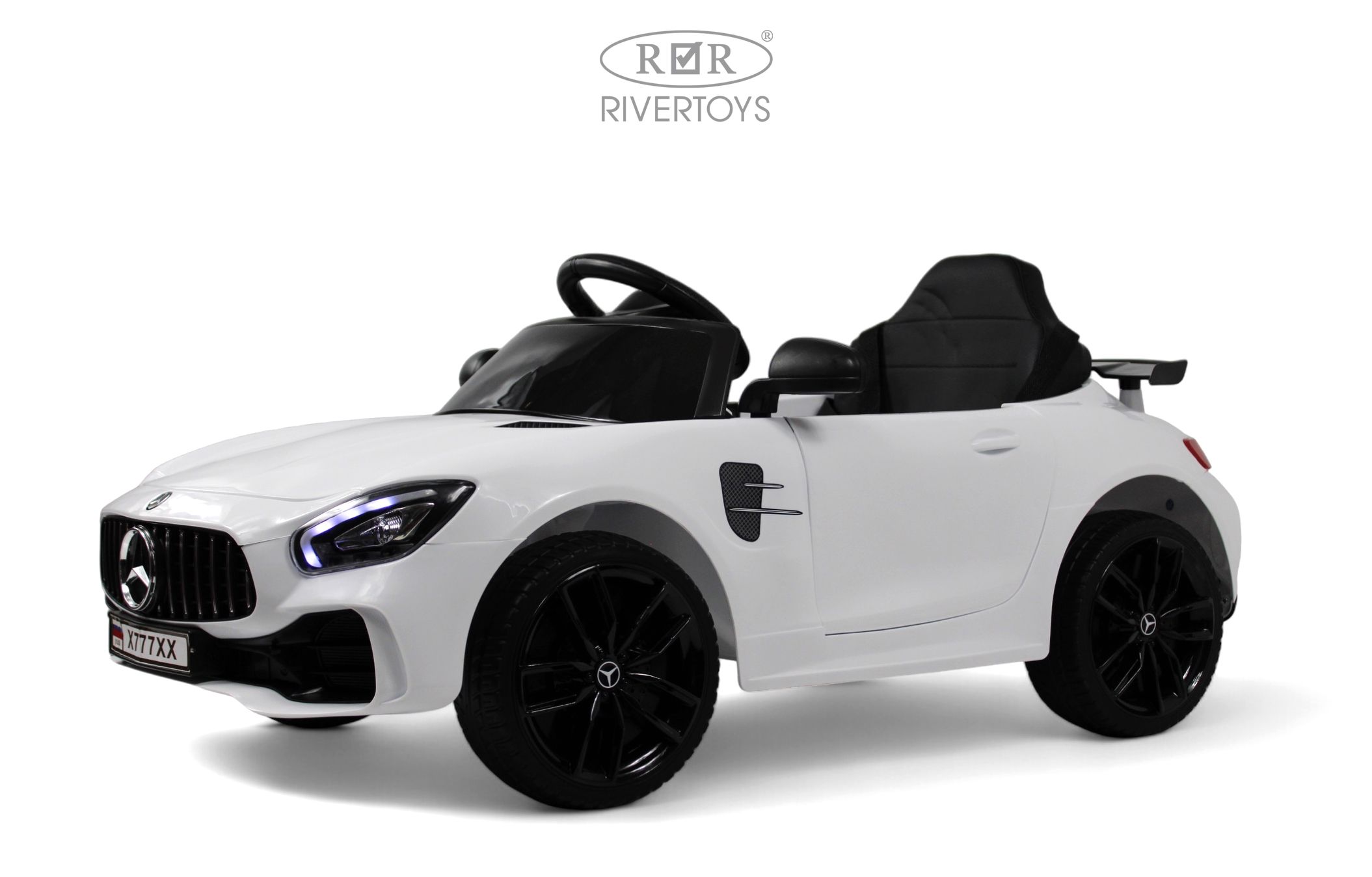 Электромобиль RIVERTOYS Mercedes X777XX-AMG-WHITE С пультом ДУ - фото 17