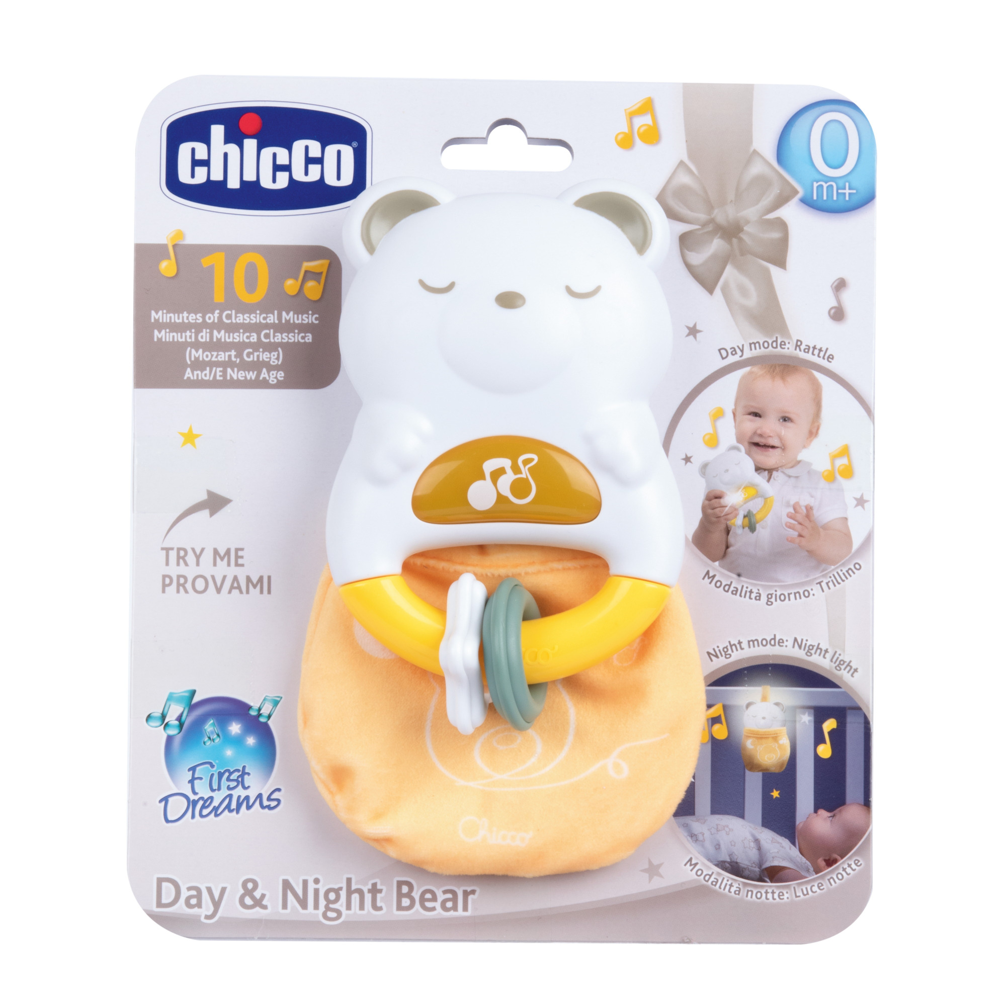 Игрушка Chicco погремушка Мишка - фото 6