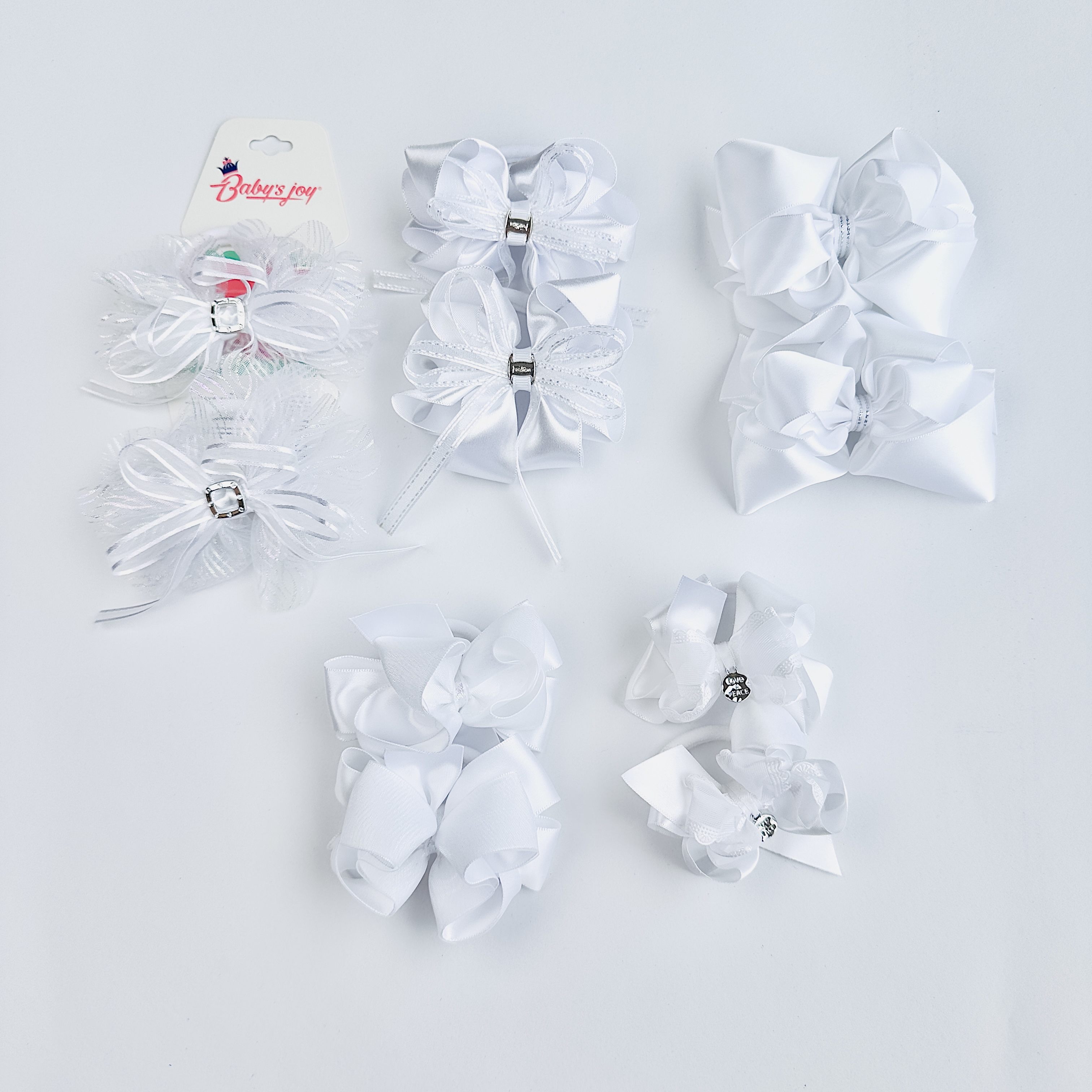 Бант Babys JOY 2шт Белый BS31-1 BS31-1 - фото 1
