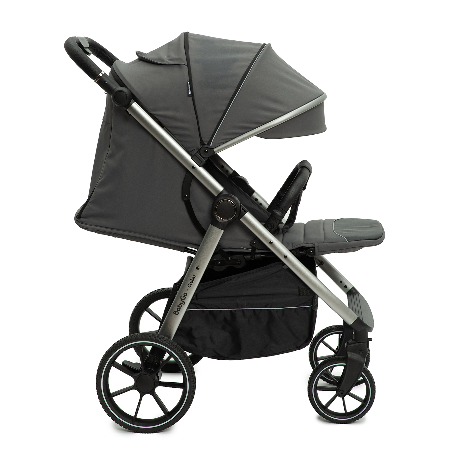 Коляска прогулочная BabyGo Cruise New серый - фото 16