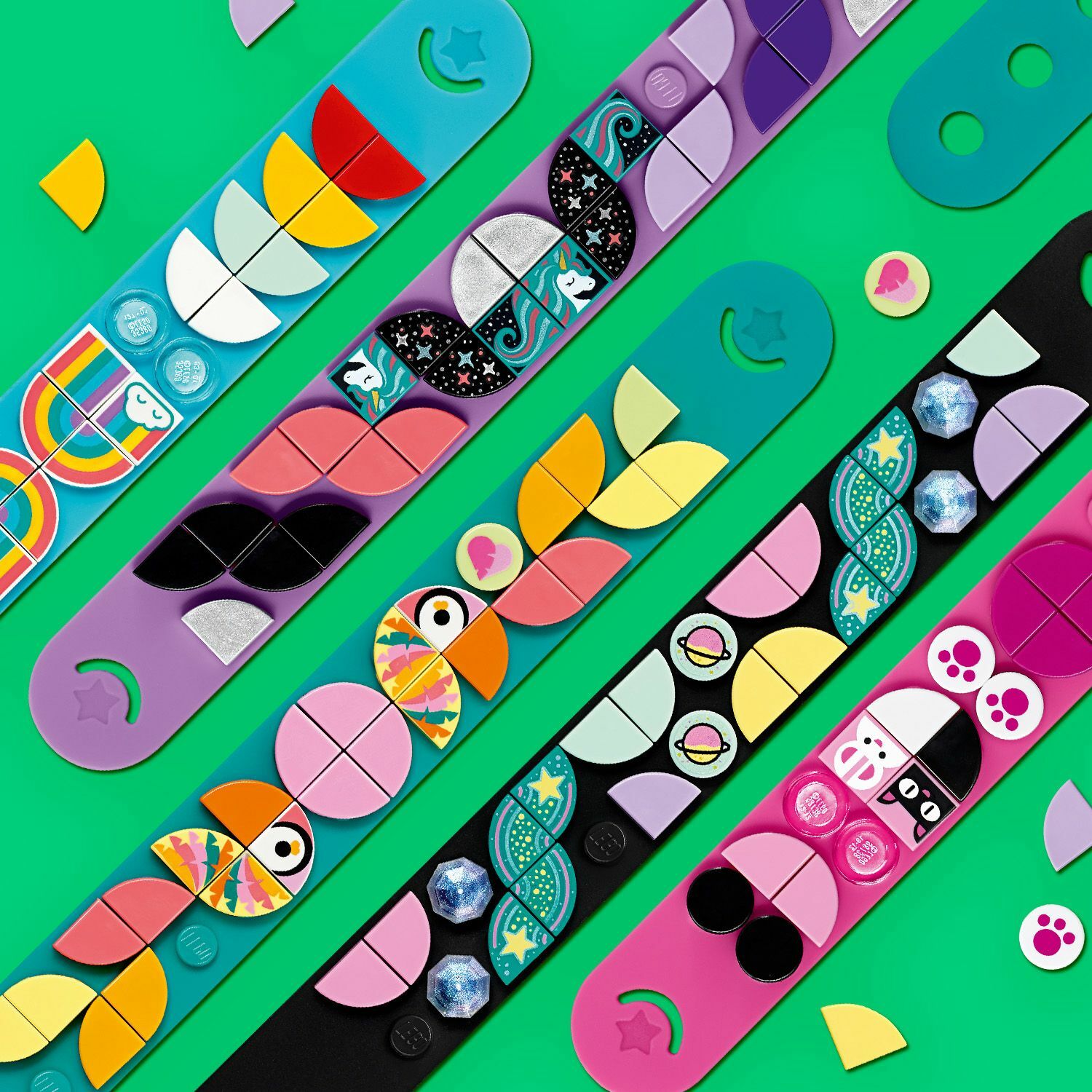 Конструктор LEGO DOTS Браслет Забавные животные блочный - фото 11