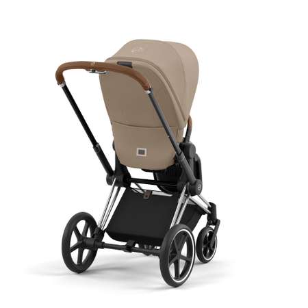 Коляска 2в1 Cybex Priam IV Chrome Brown бежевый