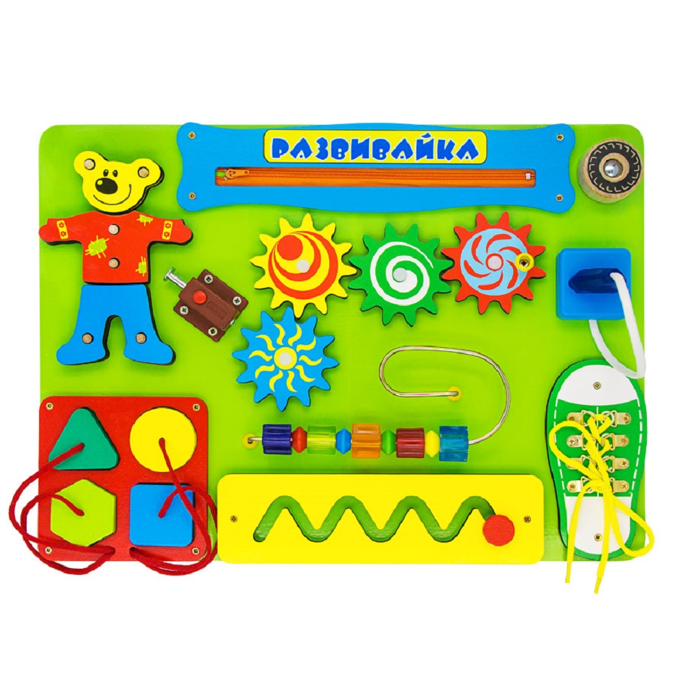 Игрушка Alatoys бизиборд РАЗВИВАЙКА игровой центр 10в1 - фото 15