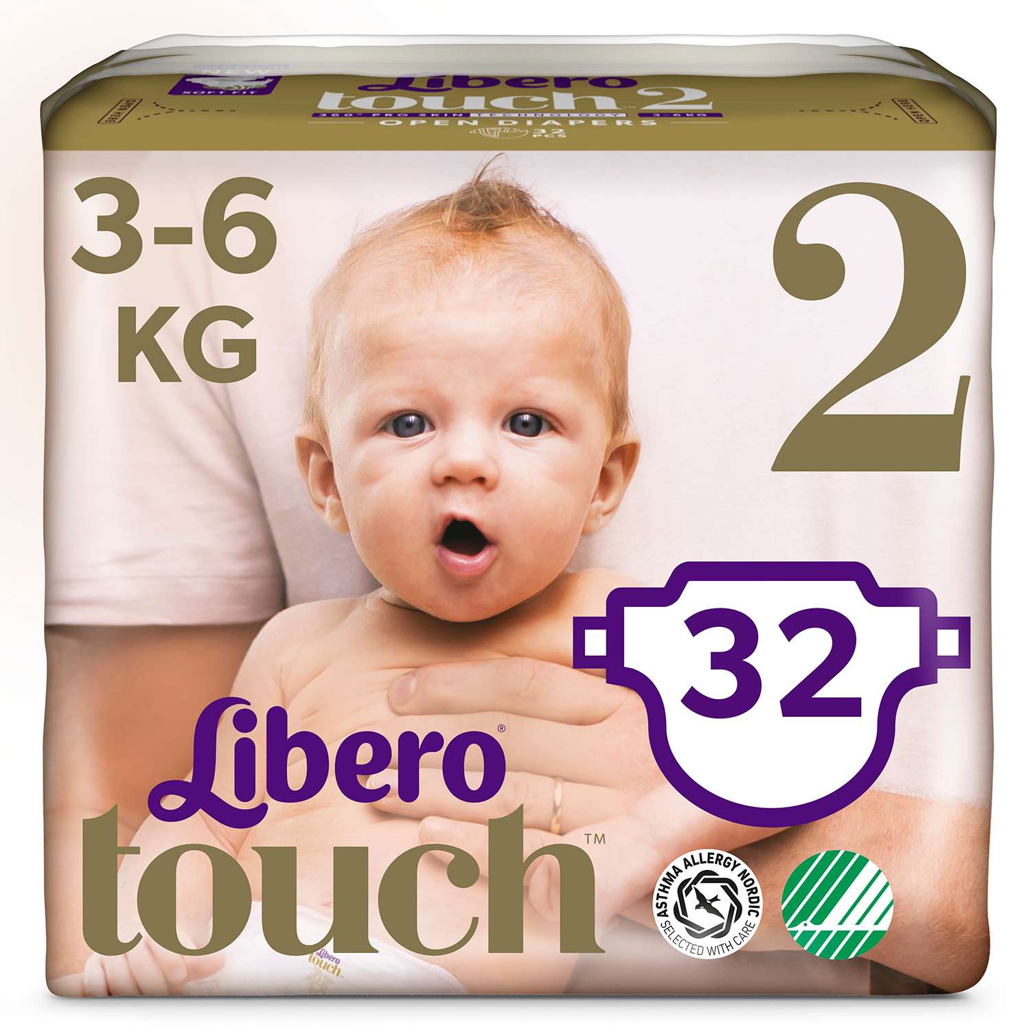 Подгузники Libero 2 (3-6 кг) 32 шт. - фото 1