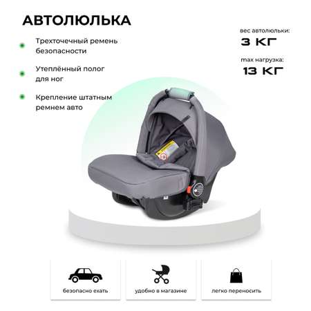 Коляска 3в1 Farfello Zuma Trio Comfort