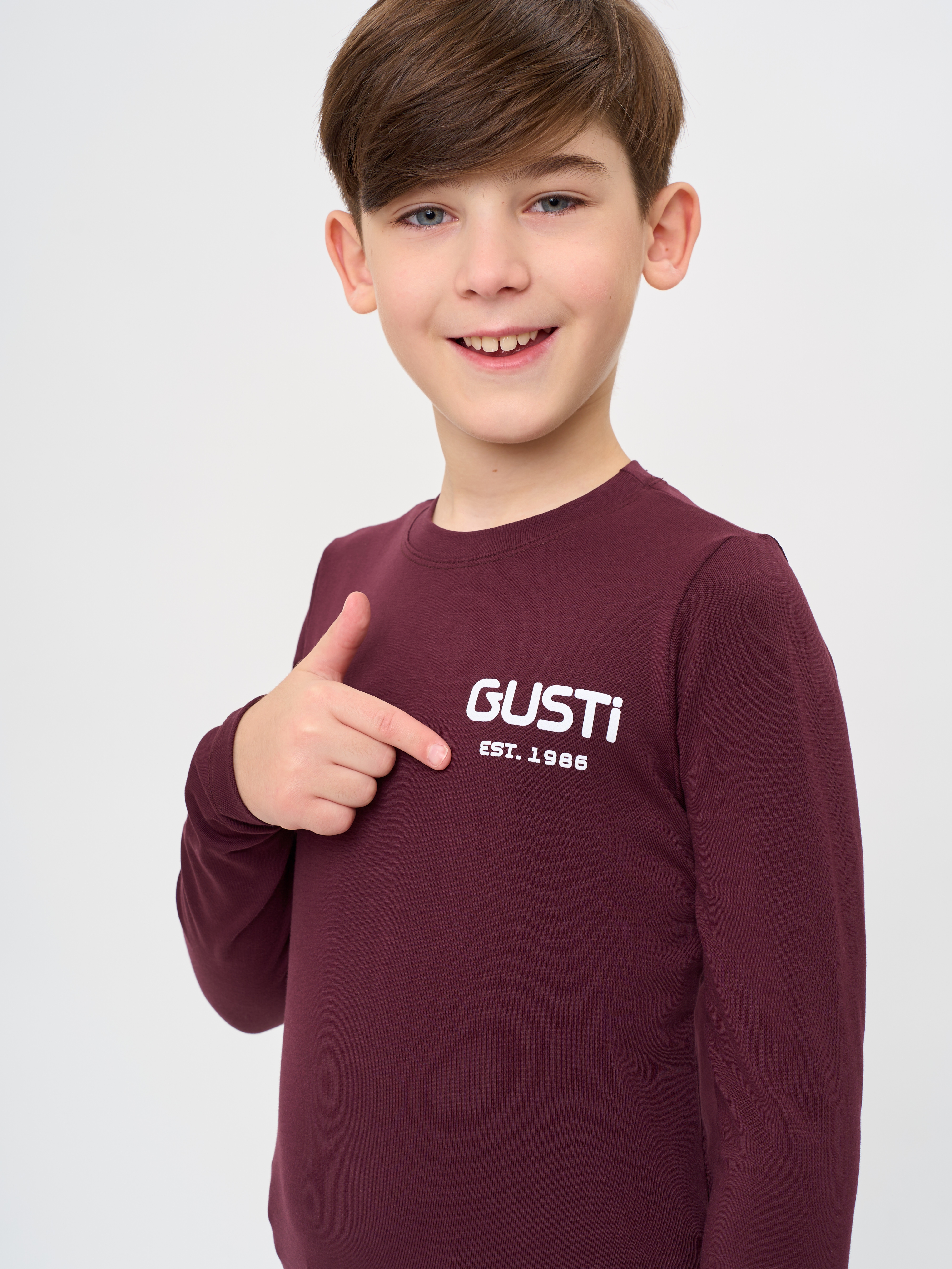 Лонгслив GUSTI GW5LS201-Bordeaux - фото 6