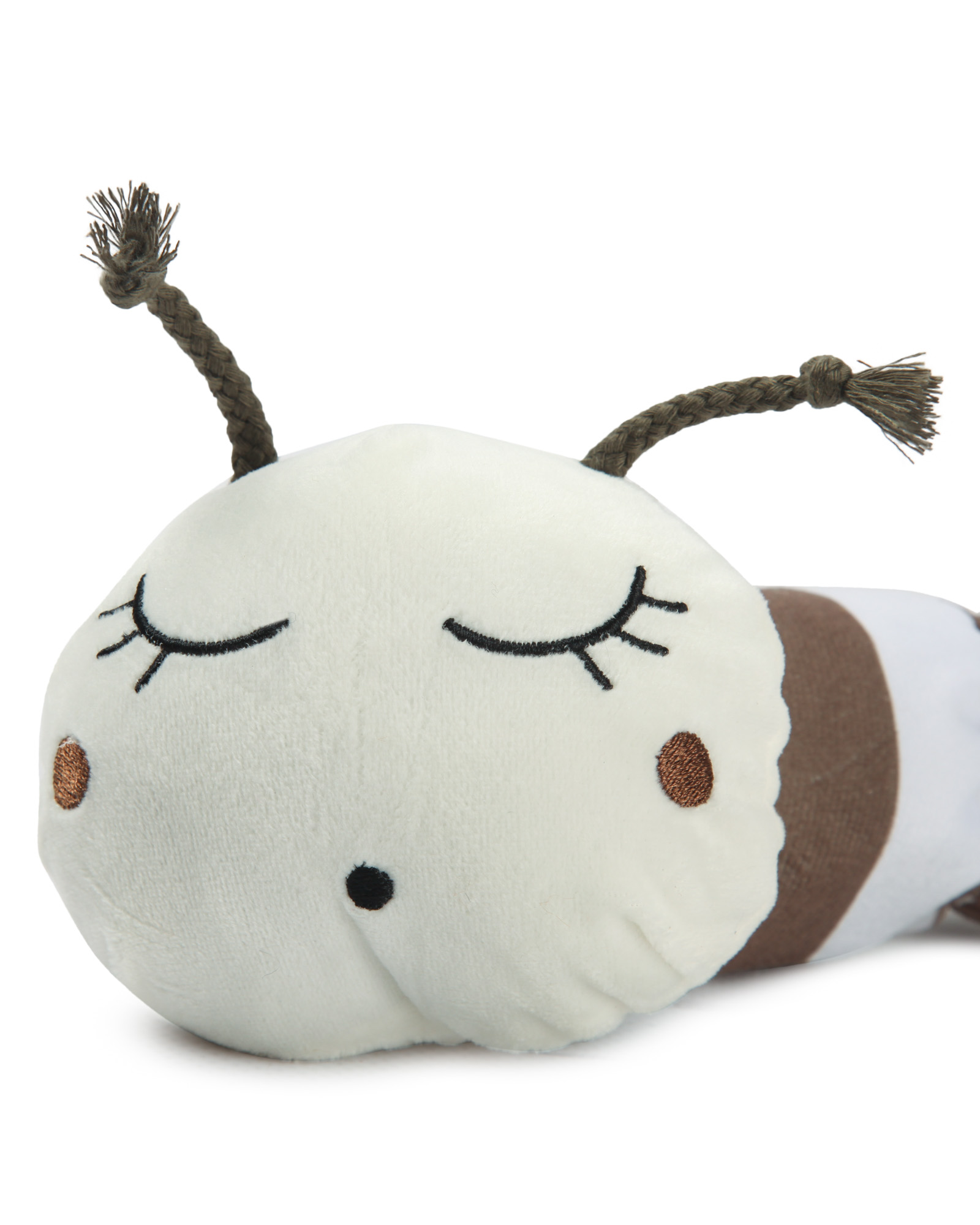 Игрушка для собак Barbaks Гусеница Полина мягкая с пищалкой 43*13см - фото 5