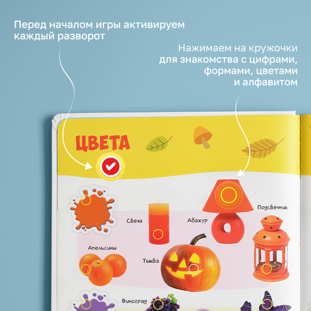 Говорящая книжка BertToys большая нажималка Первые знания