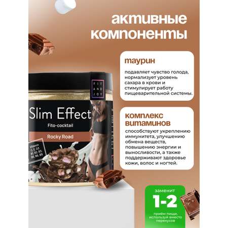 Фитококтейль FIT AND JOY Slim Effect Rocky road 90 г