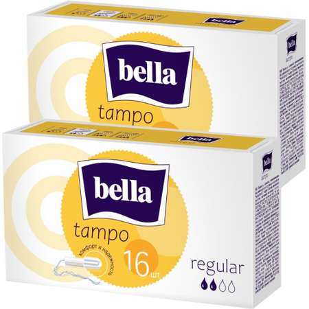 Тампоны без аппликатора BELLA Tampo Regular 16 шт. х 2 уп.