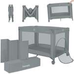 Манеж кровать Lionelo серый