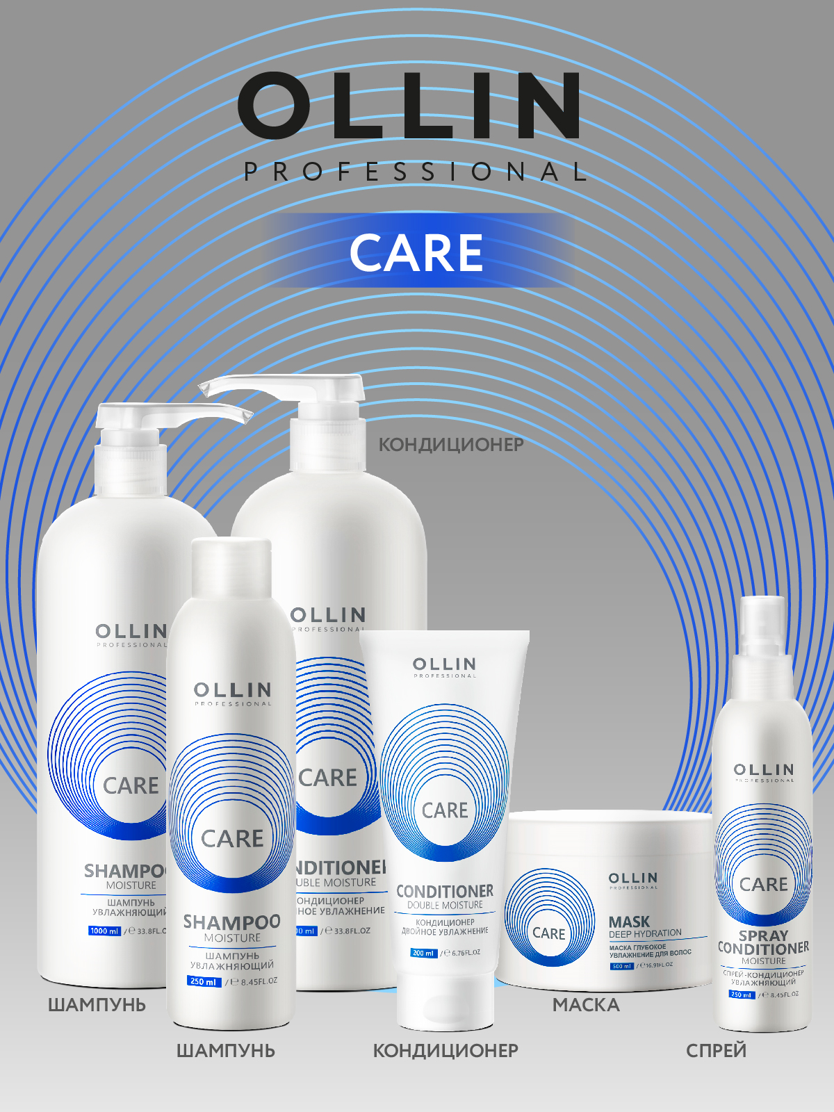 Спрей Ollin Спрей-кондиционер увлажняющий 250 мл - фото 6