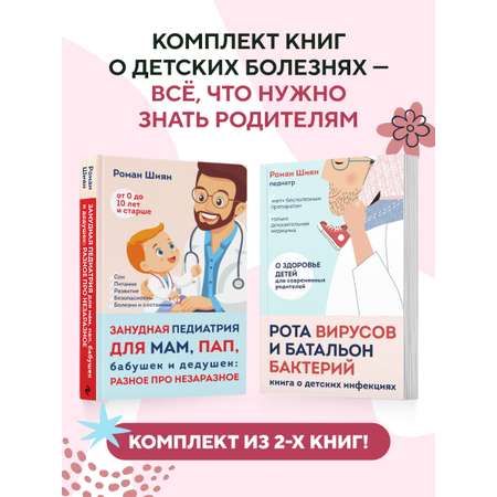 Комплект БОМБОРА БОМБОРА Занудная педиатрия с Романом Шияном. Комплект из двух книг