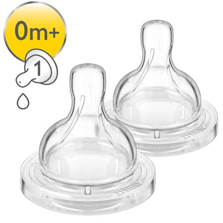 Соска Philips Avent Anti-Colic силикон (медленный поток) 2 шт.