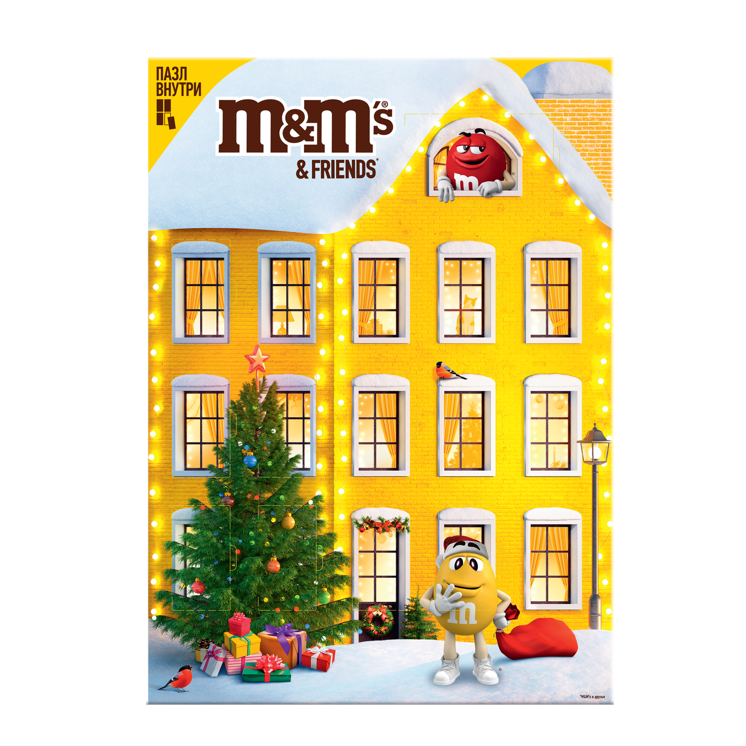 Шоколадный подарочный набор M&Ms & Friends Адвент-календарь 250г - фото 2