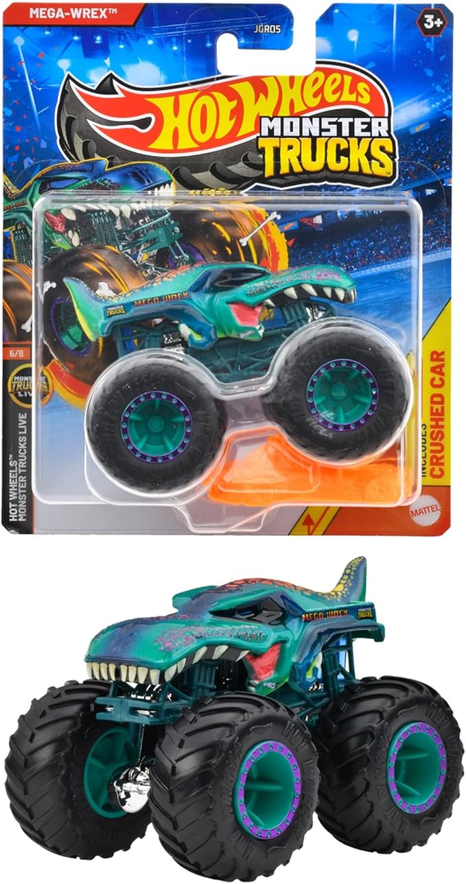Внедорожник Hot Wheels Monster trucks mega Wrex 1:64 JGR05 - фото 1