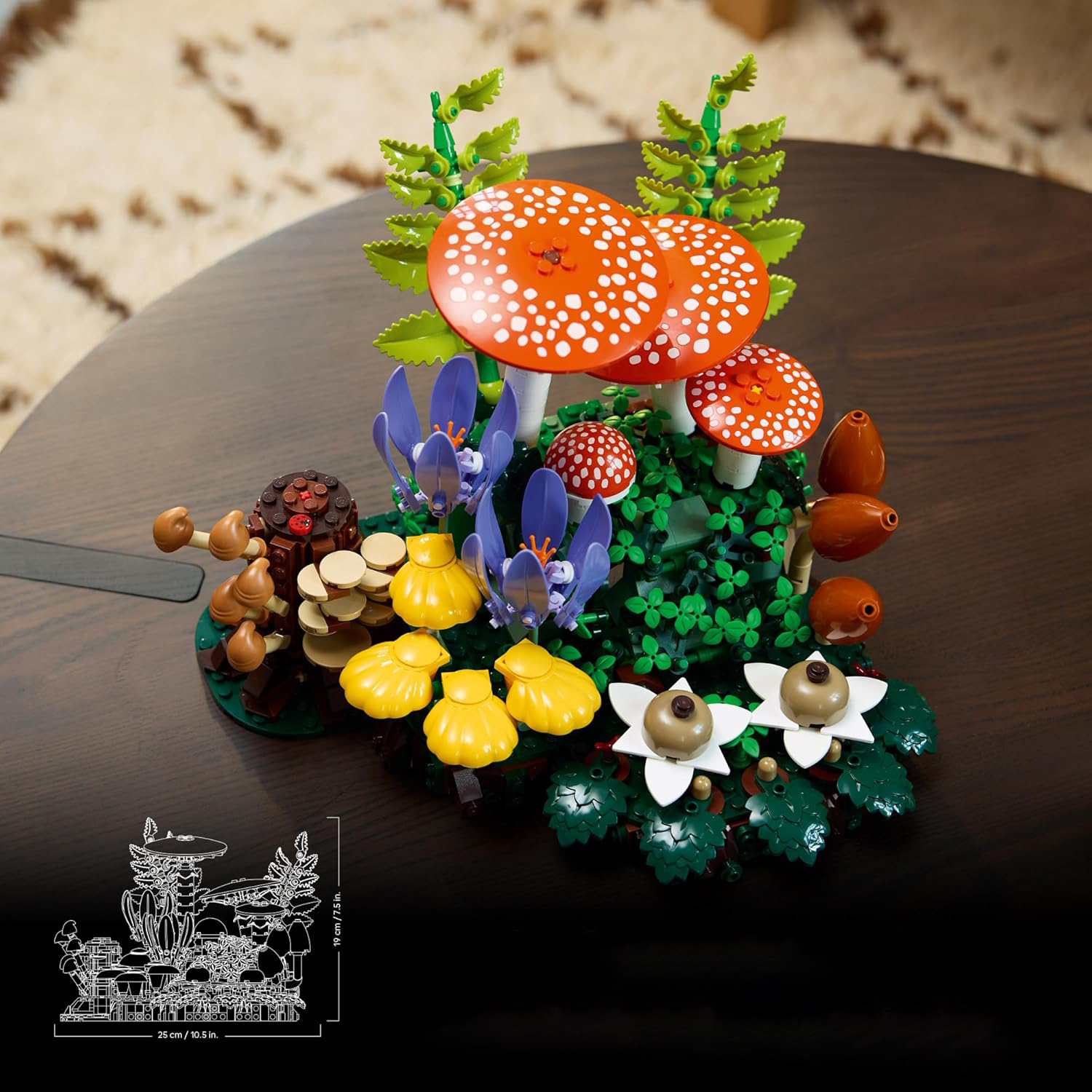 Конструктор LEGO Botanicals Лесные грибы 806 дет. - фото 3