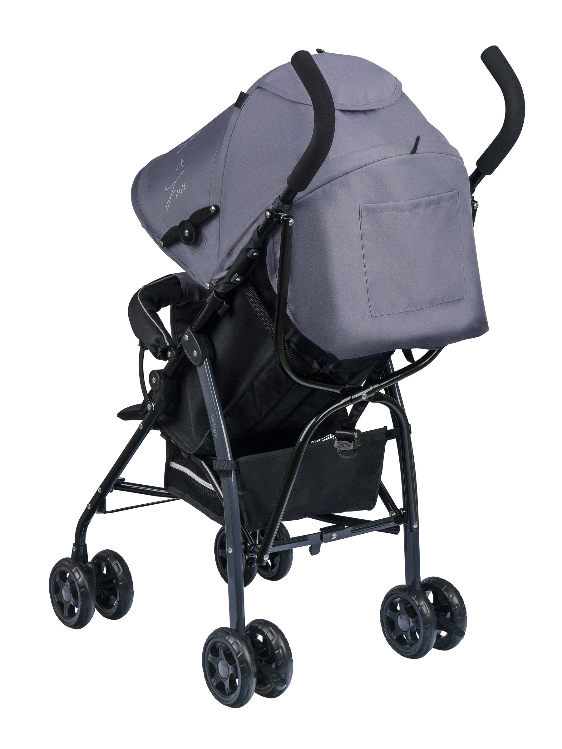 Коляска прогулочная Indigo Bono графит - фото 10