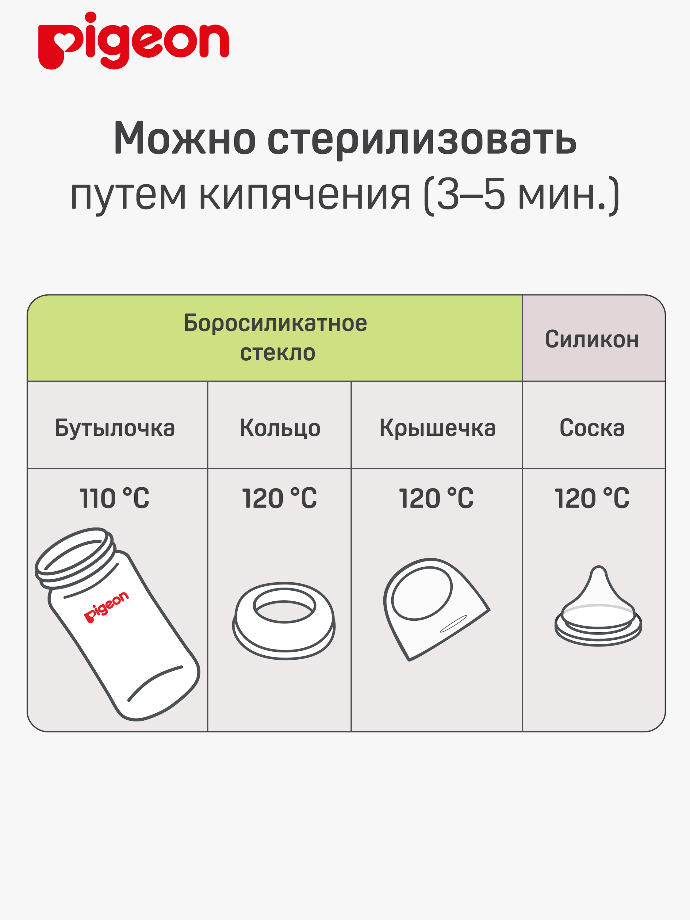 Бутылочка Pigeon 240 мл - фото 7