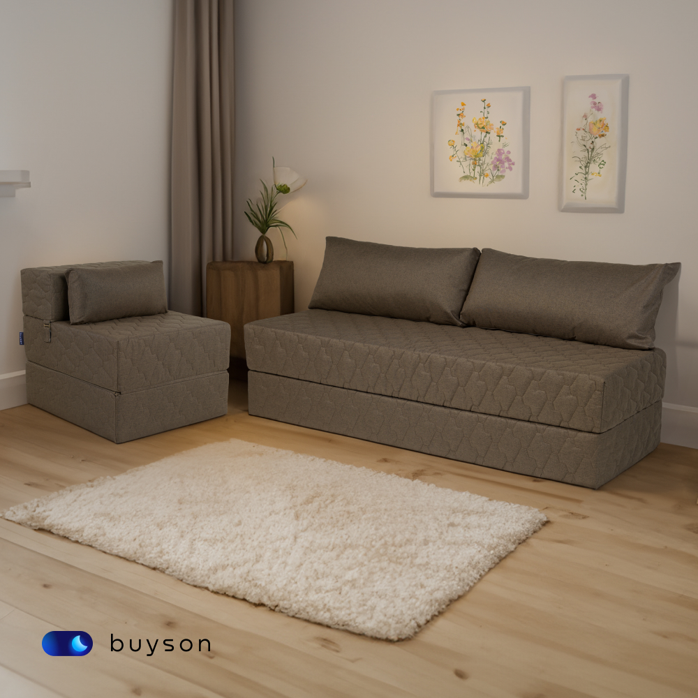 Диван buyson BuyDream коричневый - фото 12