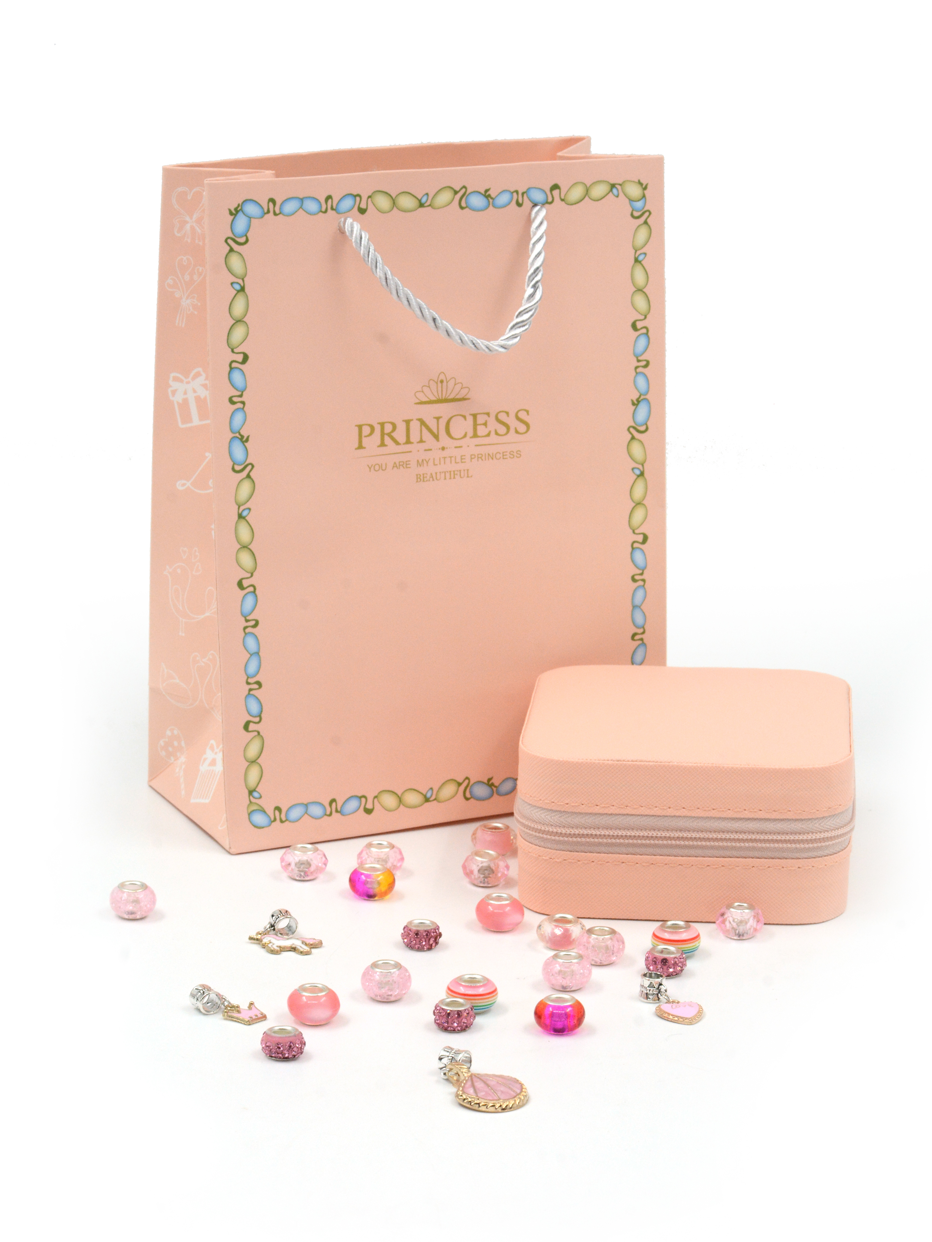 Набор для творчества Madliani бисер для создания украшений розовый - фото 11