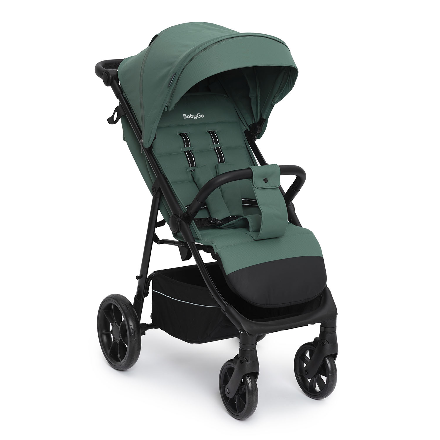 Коляска прогулочная BabyGo Magic New зеленый - фото 1