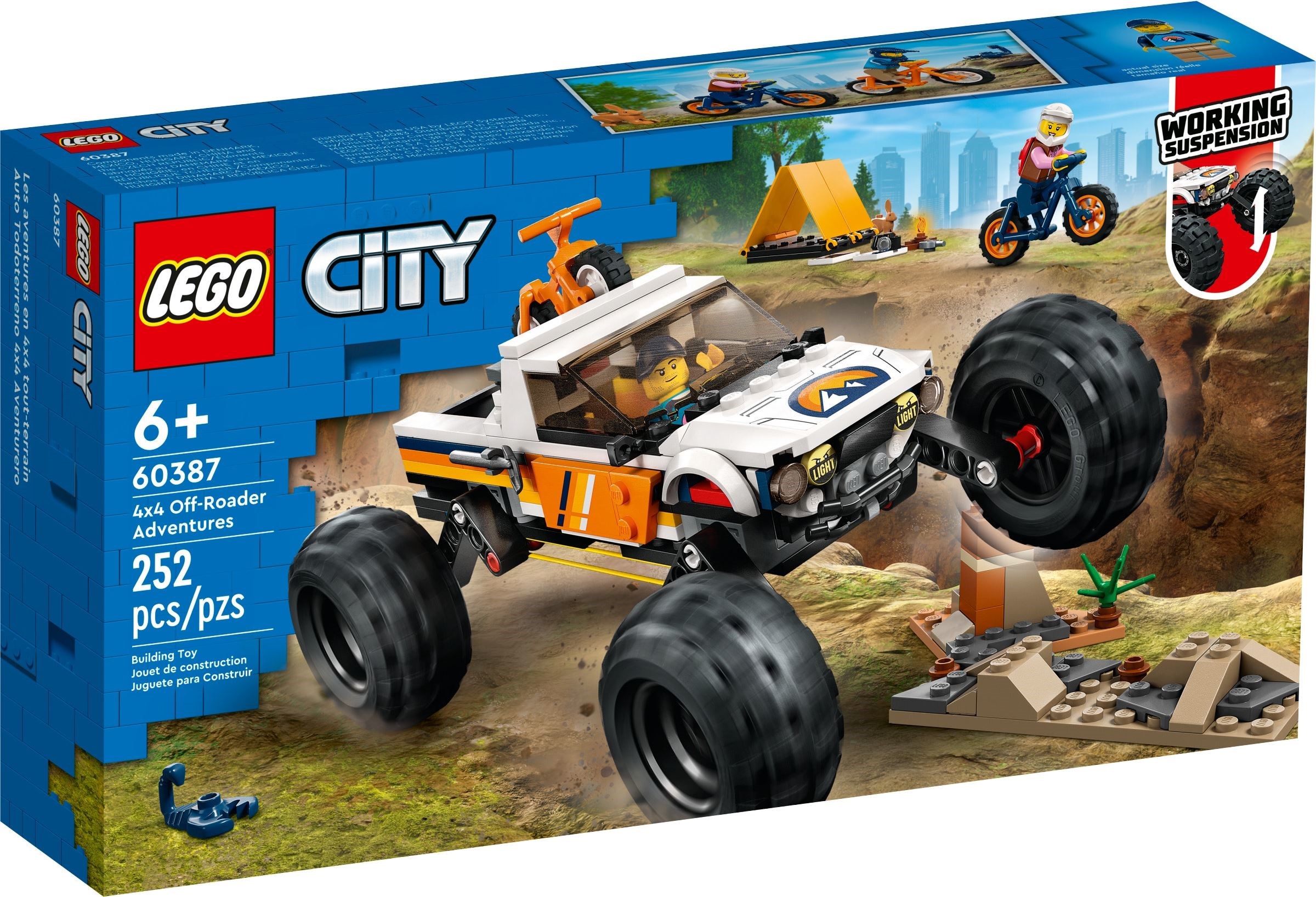 Изображение товара Конструктор LEGO City Приключения внедорожника 4x4 359 деталей для детей от 6 лет Изображение товара Конструктор LEGO City Приключения внедорожника 4x4 359 деталей для детей от 6 лет