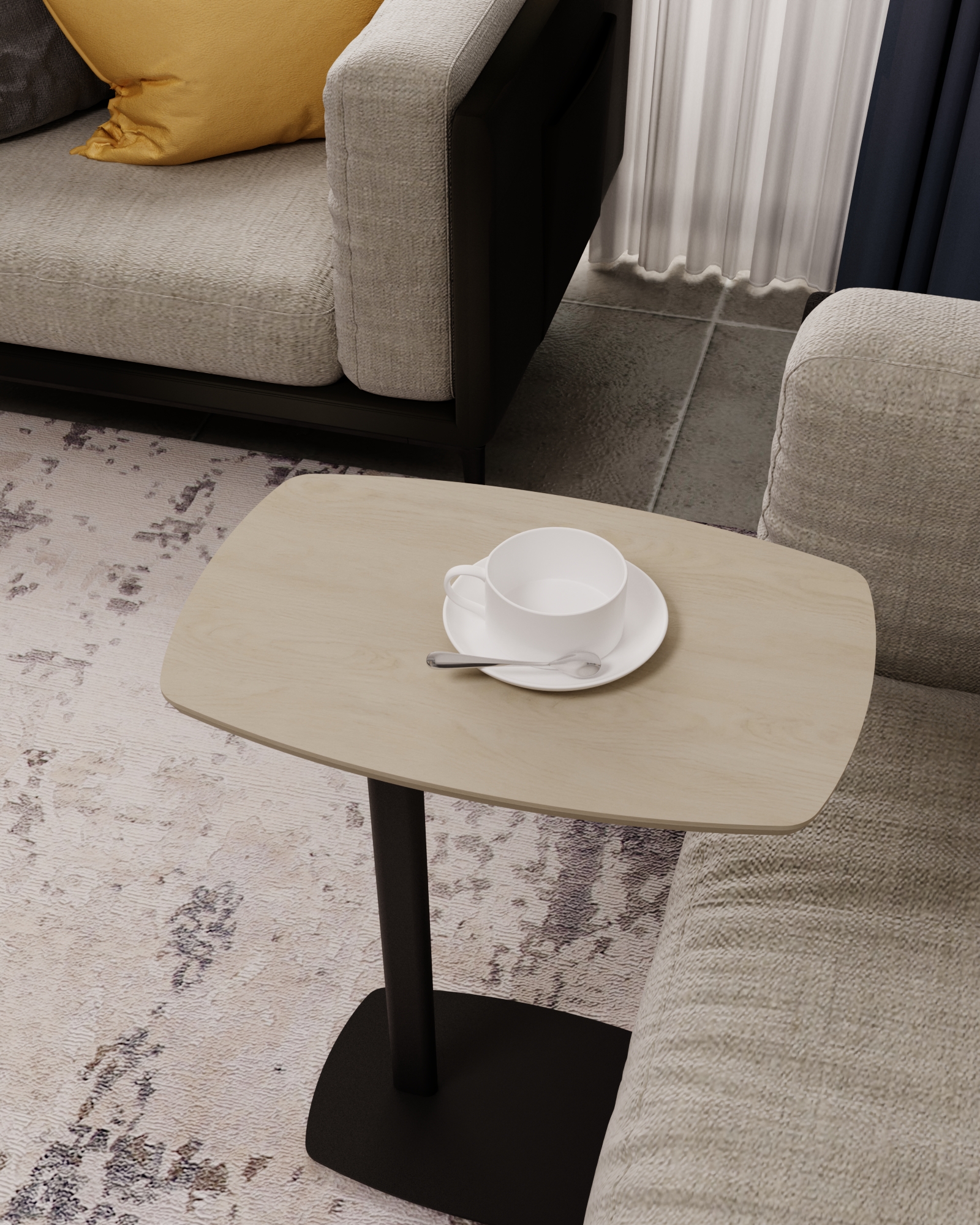 Стол придиванный SLINE Дей дуб янтарный - фото 2