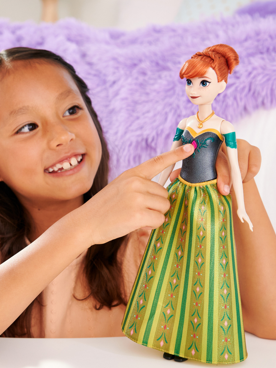 Кукла модельная Disney Frozen Принцесса Дисней Анна поющая высота 29 см JDL59 - фото 4