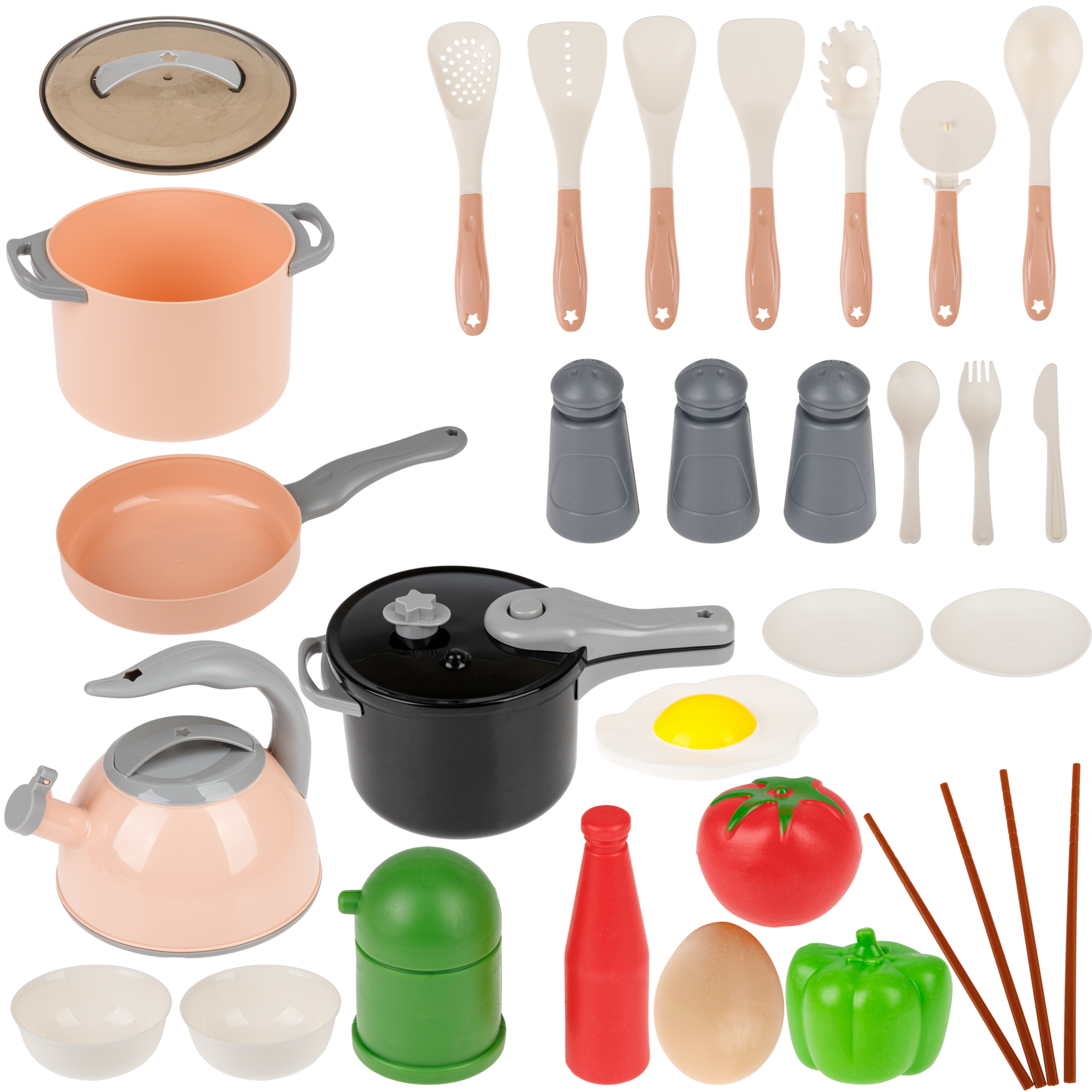 Игрушка 1TOY чайник, мультиварка, посуда, продукты 32 предм. - фото 2